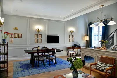 Image de Appartement de 65m2 sur 2 étages, terrasse avec vue, Wifi-50mt de Santa Croce