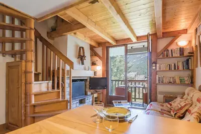 Image de Charmant T2 mezzanine 5 pers, balcon sud, proche centre et pistes, parking privé - Le Monêtier les Bains