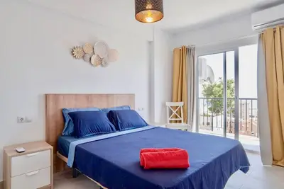 The song of the sun in Torremolinos, central and quiet place