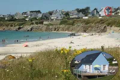Image de Maison en bois 3***, à 2 pas de la plage de sable, Wifi, Vélos, Parking, Jardin