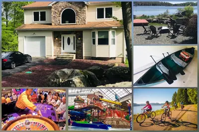 Image de Superbe Maison Pocono Lake Front - Sleep 11, Wifi, Netflix, ACCÈS Au Lac + Bateau