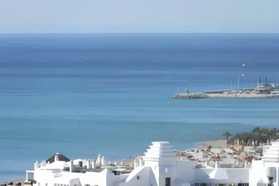 La Nogalera Vue imprenable mer & mont, terrasse, plage à pied et piscines