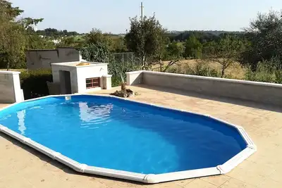 Image de villa due trulli art house avec piscine sur vue panoramique sur la \"Vallée d'Itria\"