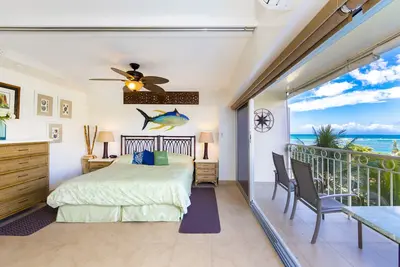 Image de Deluxe 1 chambre, 1 salle de bain avec une vue magnifique sur l'océan sur le rivage de Waikiki