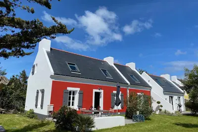 Image de Longere traditionnelle ds hameau proche Locmaria.