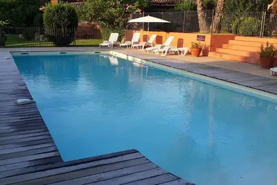 Image de Mini villa T3 climatisée avec piscine chauffée à sainte lucie de porto Vecchio