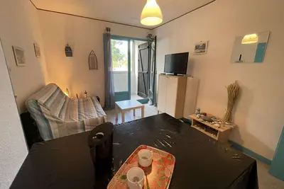 Image de Appartement cosy 2 pièces à 200m de la plage, Saint-Hilaire-de-Riez - 4 couchages, parking, Tv, WiFi