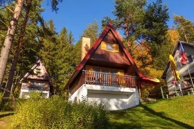 Image de Cabane avec vue sur le lac de Lipno