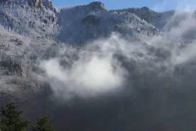 Image de High Au-dessus de la ville sur Pikes Peak, l'automne est le meilleur! De plus,