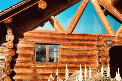 Image de Chalet 5 étoiles en rondins avec Spa