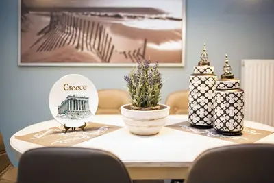 Image de maison rustique sympathique et confortable à corfou