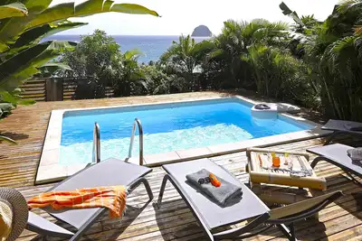 Image de Vue époustouflante sur la baie du Diamant! Plage à 150m! Piscine