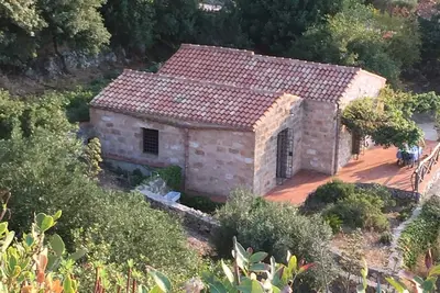 San Vito Lo Capo petit maison en style rural avec superbe vue sur la mer