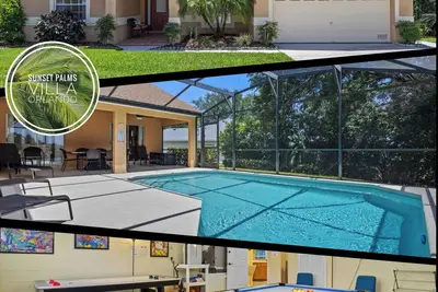 Image de Offres Disponibles! - Près de Disney! Piscine privée, salle de jeux, 2 King Masters!