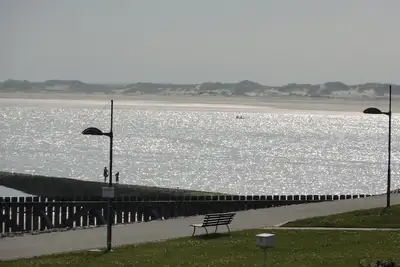 Image de Appartement avec vue mer sur les colonies de phoques de Norderney, à l'abri sud ouest balcon, cave