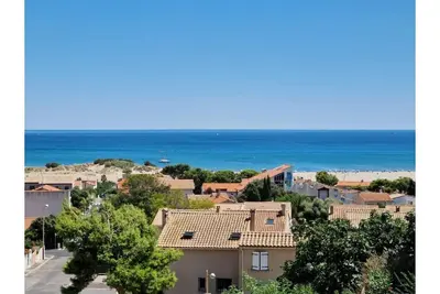 Image de St Pierre/Mer, Super Vue Mer, villa familiale, 9 pers, 5 min à pied de la mer