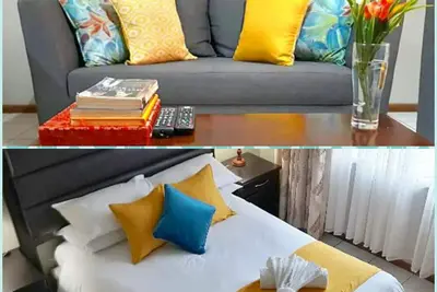 Image de Appartement 1 chambre haut de gamme et urbain chaleureux de bon goût.