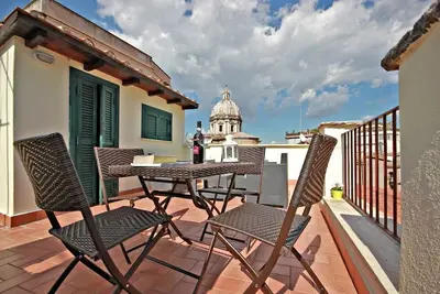 Image de Superbe terrasse privée - vue sur les toits de Rome