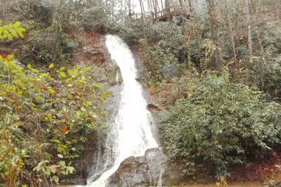 Image de Petite cabine avec 100 'Waterfall privé sur 24 Acres