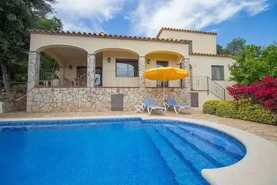 Image de Villa Grazioza in Costa Brava, with private pool. Sea and mountain views