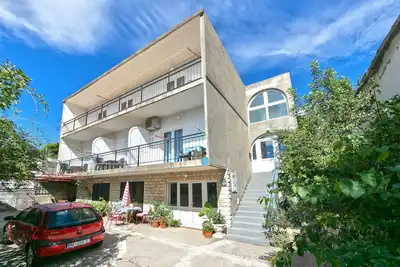 Image de Appartement de deux chambres avec le balcon et la vue sur le mer Gradac, Makarska (A-14708-b)