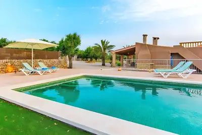 Image de Sa Caseta de Son Morro 230 magnifique finca avec piscine privée, terrasse et climatisation