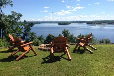 Image de Vues spectaculaires-Adirondack vue sur la montagne depuis chaque chambre, piscine, kayaks, plage