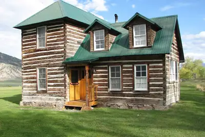 Image de Historique 2 Histoire main Taillé Log Cabin Suivant parc de Yellowstone