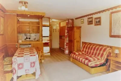 Image de Studio à Tignes, 5 pers, pied des pistes, balcon, animaux admis