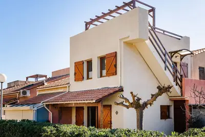 Image de Pavillon familial à Narbonne-Plage, terrasse, solarium, parking privé, 6 couchages, proche plage