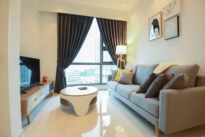 Bukit Bintang Luxueuse Maison 1 Chambre Pour 4 Personnes.
