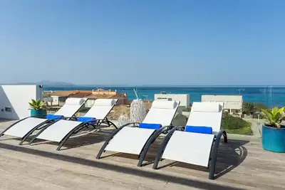 Image de Maison moderne avec vue panoramique sur la mer Ă Majorque