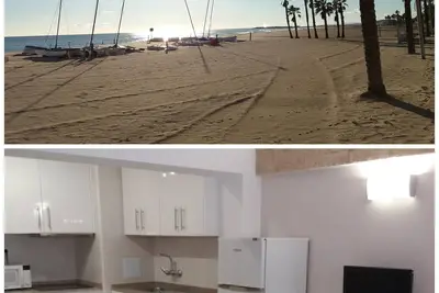 Image de Appartement de plage moderne en première ligne avec air conditionné
