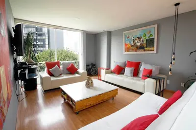 Image de 50Mb ♥ Balcon et terrasse sur le toit ✔ Netflix ➕ Meilleur emplacement ⭐️ Roma Norte Cdmx