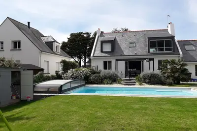 Image de Villa Tal Ar Mor bord de Plage 3* Piscine Chauffée Bretagne Sud 10/12 pers