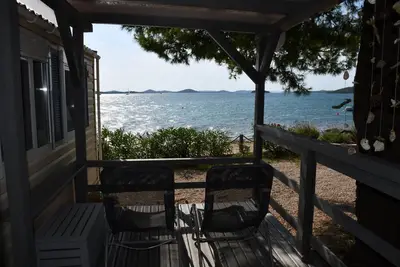 Image de Maison de vacances / mobil home dans le 1. front de mer de ligne, 34 m² + 24 m² de terrasse