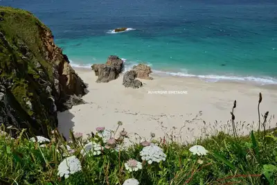 Vue sur la mer Guidel plage piscine chauffée gite vacances Bretagne bord de mer