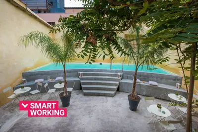 Maison d'art Ugdulena avec terrasse et piscine