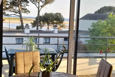 Guidel vue sur mer et plage