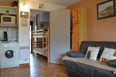 Image de Studio/Cabine 4 pers. avec piscine, parking privé, proche mer et commerces - Argelès-sur-Mer