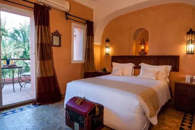 Chambre double dans une villa de charme au cœur de la palmeraie Marrakech