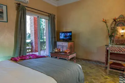 Chambre double dans une villa de charme au cœur de la palmeraie Marrakech
