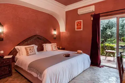 Chambre double dans une villa de charme au cœur de la palmeraie Marrakech