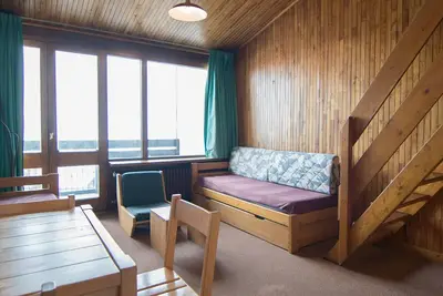 Image de T2 Sud ski au pied, balcon, Tv, linge inclus