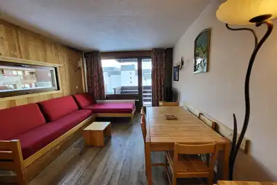 Image de 2 pièces 41m², sud/ouest, à 500m des pistes avec Wifi