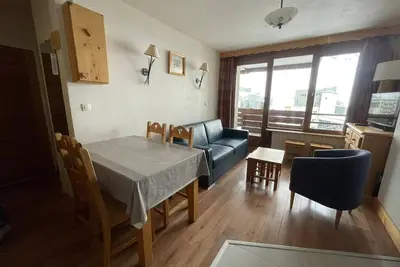Image de Appartement rénové 2 pièces au pied des pistes - Exposé Sud-Ouest, balcon, animaux Ok
