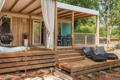 Image de Magnifique maison de vacances privée avec climatisation, Wifi, Tv, terrasse et animaux admis