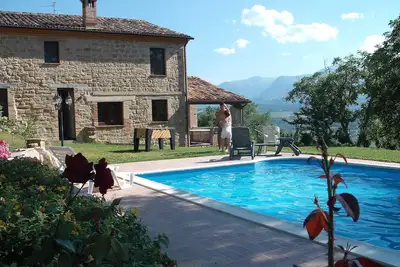 Image de La Pieve, villa privée, piscine, sibylline, vélos, salle de fitness, jeux, détente. .