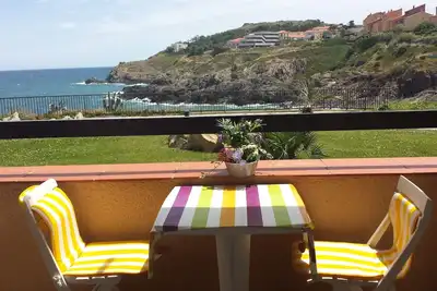 Image de exceptionnel vue de la terrasse sur mer sans vis à vis ensoleillé et calme