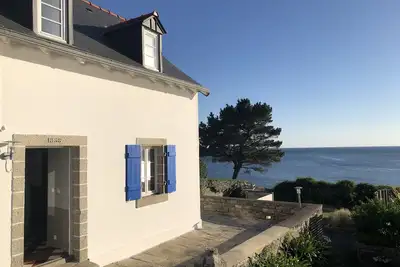 Image de maison du phare vue panoramique accès mer